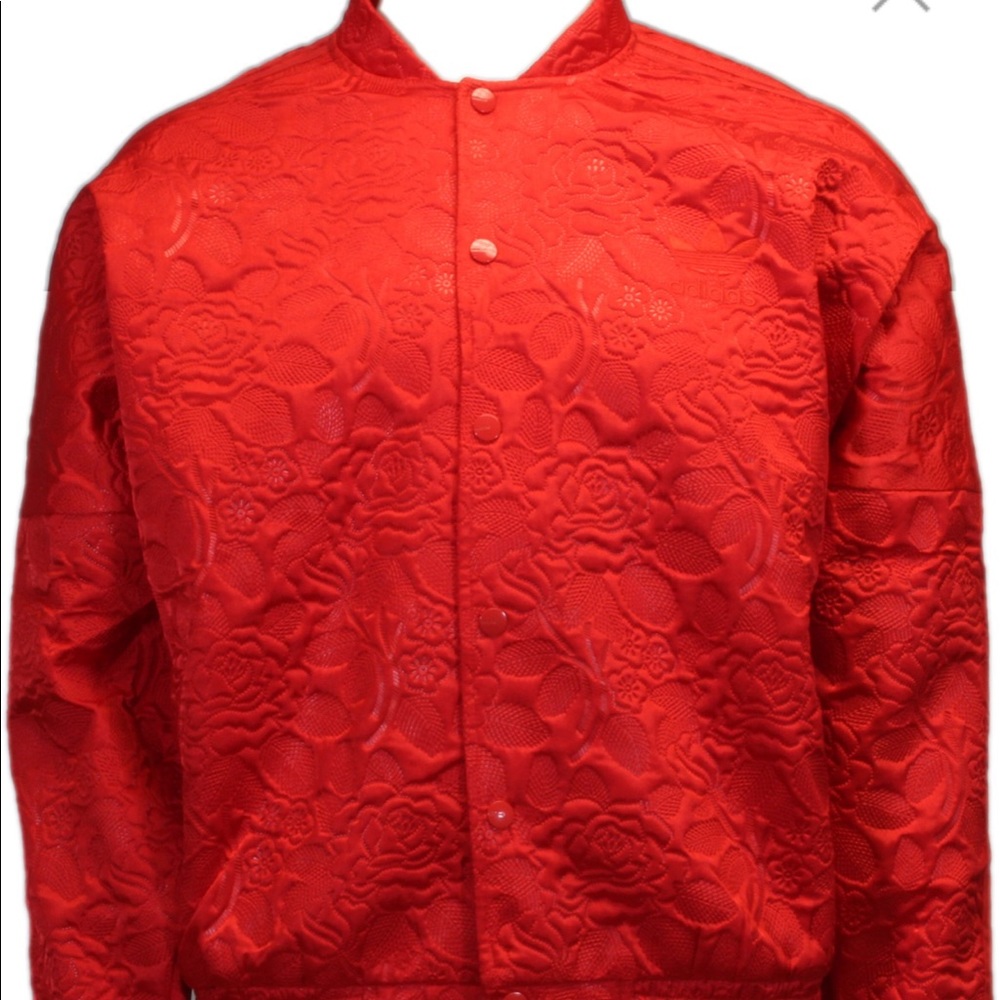 Adidas Red Bomber Jacket